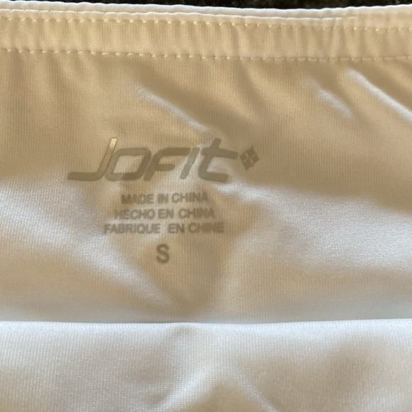 JoFit layered pleat skirt tennis golf pickleball white UPF 50 NWT XS - Picture 4 of 11
